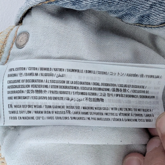 Abercrombie & Fitch Light Blue Straight Leg Jeans - Picture 9 of 10